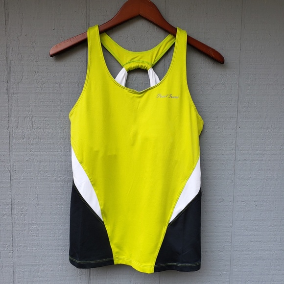 Pearl Izumi Tops - Pearl Izumi Colorblock Cross Back Tank Workout L